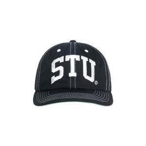 Кепка-снэпбэк Stussy Mid Depth Stu Arch Strapback 'Истинно-черный'