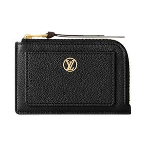 Кардхолдеры Louis Vuitton Low Key Zipped Card Holder «Чёрная телячья кожа»