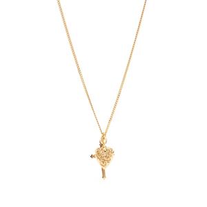 Подвеска Gold Cross и арабесковое сердце