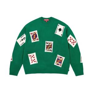 Свитера Supreme Beaded Cards Sweater 'Green'