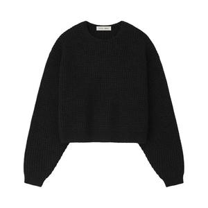 Свитеры Fear of God Essentials Heavy Waffle Crewneck 90's Sweater 'Vintage Black'