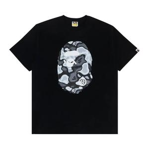 Футболки с коротким рукавом BAPE Liquid Camo Big Ape Head Tee 'Black'
