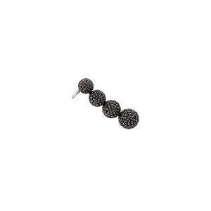 Серьга Black Caviar из белого золота с бриллиантами