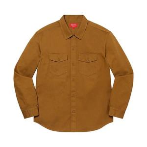 Овершерты Supreme x Raymond Pettibon Work Shirt 'Вымытый коричневый'