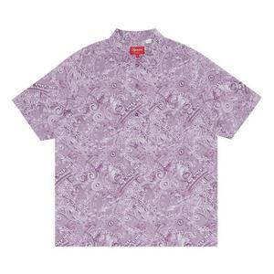 Рубашки на пуговицах Supreme Dollar Short-Sleeve Shirt 'Purple'