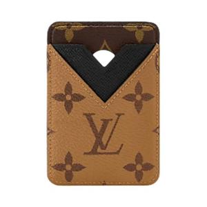 Чехлы и держатели для телефонов Louis Vuitton магнитный держатель для карт 'Коричневый Monogram Reverse Canvas'