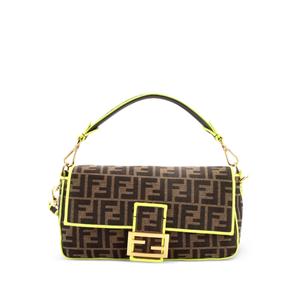 Сумка на плечо Baguette NM Bag из канваса с узором Zucca