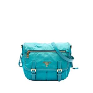 Сумка через плечо Saffiano Trimmed Tessuto Zip Double Buckle Messenger Bag (2000-2013 годы)