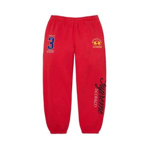 Спортивные штаны Supreme x La Martina x Jacob & Co Sweatpant 'Red'