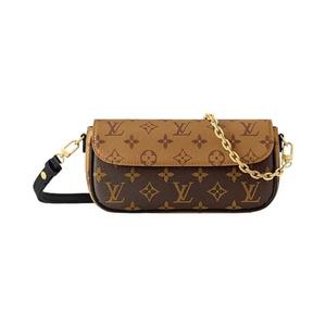 Сумки через плечо Louis Vuitton Wallet On Chain Ivy 'Brown Monogram Reverse Canvas'