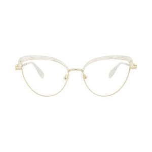 Очки Alexander McQueen Cat Eye-Frame Metal Optical Frames 'Gold Transparent'