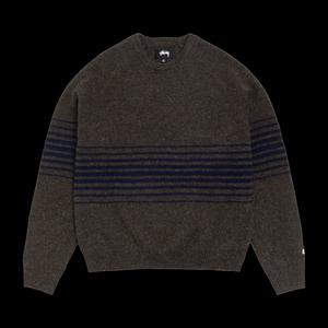 Свитеры Stussy Shadow Stripe Raglan Sweater 'Dark Brown'
