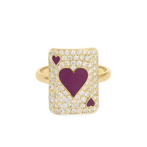 Кольцо Love Âme из желтого золота с бриллиантом