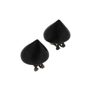 Ferragamo Medium Sculptural Clip On Earrings 'Черный'