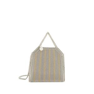 Сумка Falabella в полоску с эффектом металлик
