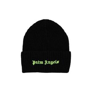 Шапки-бини Palm Angels Classic Logo Ribbed Beanie 'Black/Yellow'