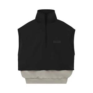 Жилеты Fear of God Essentials Nylon Fleece Mockneck 'Тюлень/Черный как смоль'