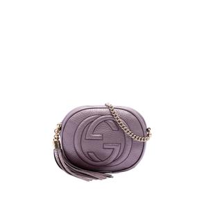 Сумка через плечо Mini Metallic Pebbled Calfskin Soho Chain (2016-2026 годы)