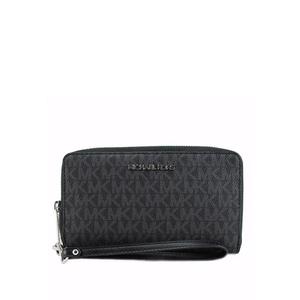 Jet Set Travel Large Flat Signature Phone Wallet - Черный
