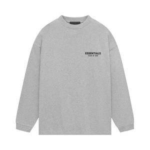 Футболки с длинным рукавом Fear of God Essentials Jersey Long-Sleeve Shirt 'Light Heather Grey'