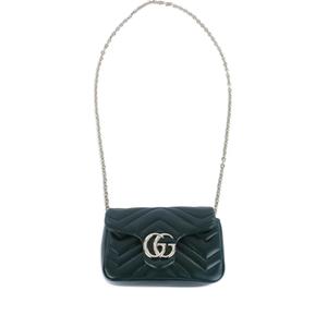 Мини-сумка через плечо GG Marmont с цепочкой