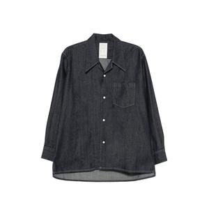 Джинсовая рубашка с нагрудным карманом