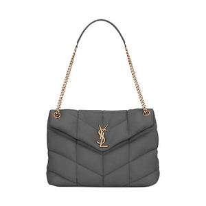Сумки через плечо Saint Laurent Puffer Medium Chain Bag «Шторм»