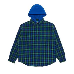 Фланелевые рубашки Supreme Tartan Flannel Hooded Shirt 'Синий'
