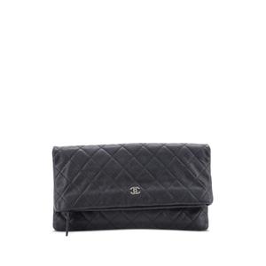 Клатч CC Foldover Quilted Caviar