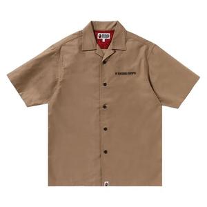 Рубашки на пуговицах BAPE Dragon Embroidery Open Collar Рубашка 'Бежевый'