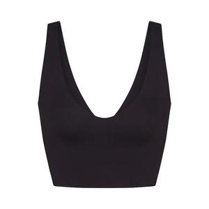 Топы NikeSKIMS Matte V-Neck Bra Top 'Obsidian'