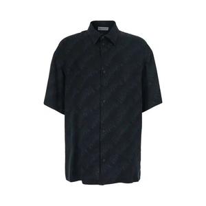 Футболки с коротким рукавом Balenciaga Short-Sleeve Large Fit Shirt 'Black'