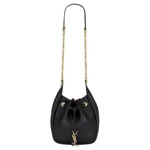 Сумки Saint Laurent Cassandre Supple Bucket Bag 'Nero/Caramel Co'