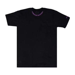 Футболки с коротким рукавом Chrome Hearts Neck Logo футболка 'Black/Purple'