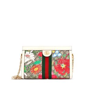 Маленькая сумка через плечо Ophidia Flora GG