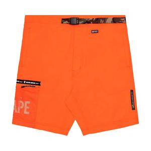 AAPE Шорты карго с поясом 'Orange'