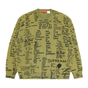 Свитера Supreme Gonz Poems Sweater 'Оливковый'