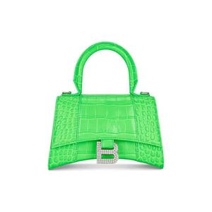 Сумка с ручками Balenciaga XS Hourglass Top Handle Bag 'Fluo Green'