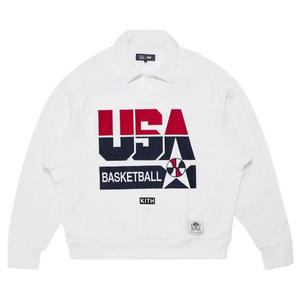 Рубашки и топы Kith For USA Basketball Nelson Collared Pullover 'White'