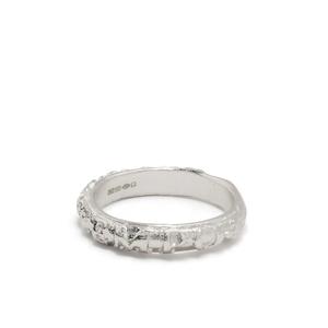 Серебряное кольцо Amore с тиснением