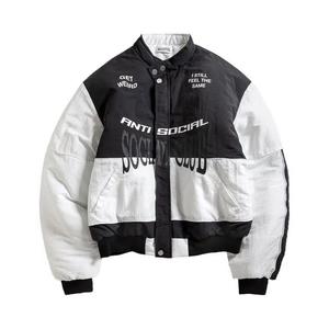 Пуховики Anti Social Social Club Motorcycle Puffer 'Черный/Белый'