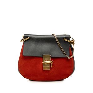 Маленькая сумка через плечо Bicolor Suede and Calfskin Drew (2015 год)