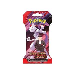 Коллекционные карточки Pokémon Scarlet & Violet: Destined Rivals Sleeved Booster Pack (Giovanni & Mewtwo ex Artwork)