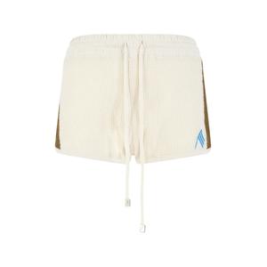 Шорты в полоску с вышитой монограммой