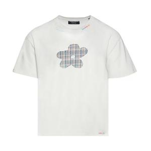 Футболки с коротким рукавом Nahmias Dusty Rainbow Flower Boxy Tee 'Egg White'