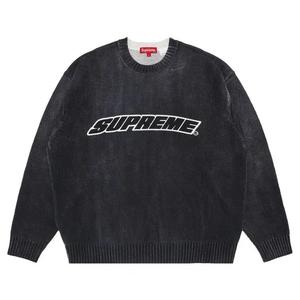 Свитеры Supreme Printed Washed Sweater 'Black'