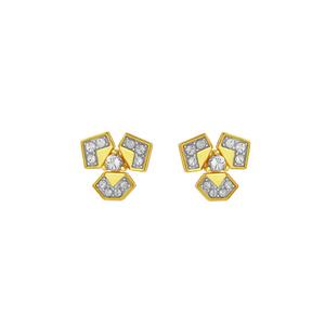 TOMEI Diamond Cut Collection Серьги, желтое золото 916/22K