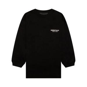 Футболки с длинным рукавом Fear of God Essentials Kids Jersey Long-Sleeve Tee 'Black'