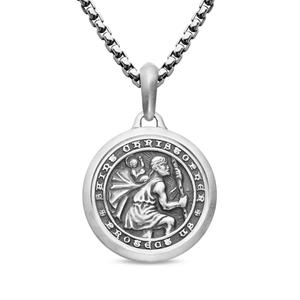 Серебряная подвеска St. Christopher (34.5 мм)