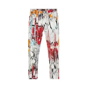 Джинсы PURPLE BRAND Low Rise Skinny Glitch Flamestitch Digital Print Jean 'Multicolor'